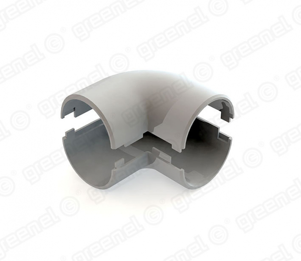 Поворот разъемный для жесткой трубы D16мм (40/1800шт)