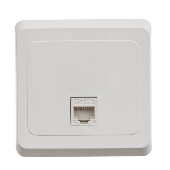 Schneider Electric Этюд  Белый  Розетка компьтерная RJ-45  5 категория KOMC-001b
