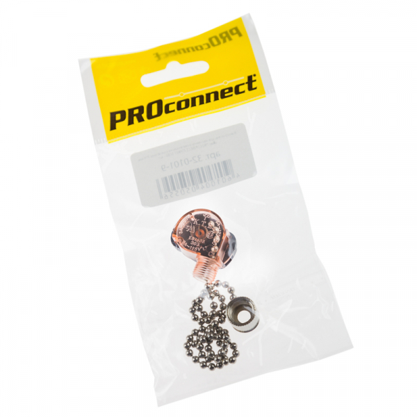 PROCONNECT Выключатель для настенного светильника с цепочкой 270мм Silver (индивидуальная упаковка 1шт). 32-0101-9 32-0101-9