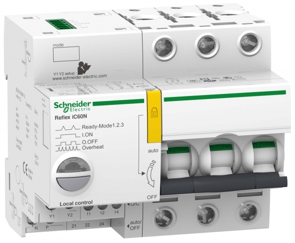 Автоматический выключатель Schneider Electric 3P 40A характеристика C Ti24 REFLEX iC60N A9C62340