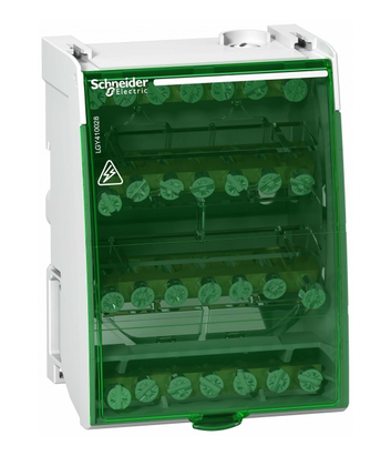 Блок распределительный винтовой  4П 100А 28 отверстий Schneider Electric LGY410028