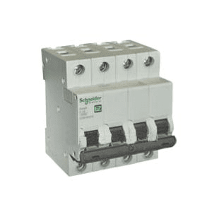 Автоматический выключатель Schneider Electric 4P 6A характеристика C EZ9F34406