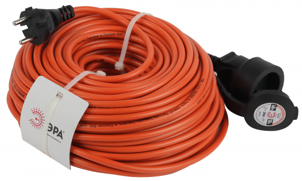 Удлинитель силовой ЭРА UPx-1-2x1-40m-IP44 в бухте без заземляющих контактов 40м 1 гнездо ПВС 2х1
