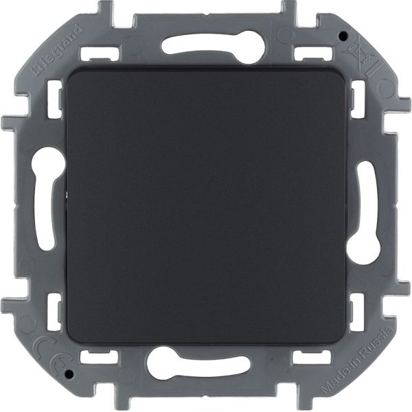 Legrand INSPIRIA Антрацит Выключатель 1-клавишный IP20 скрытая установка 673603