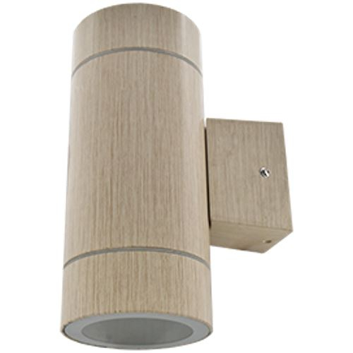 Светильник Ecola GX53 LED 8013A накладной IP65 прозрачный Цилиндр металл. 2*GX53 Светлое дерево 205x140x90 / FW53W2ECH
