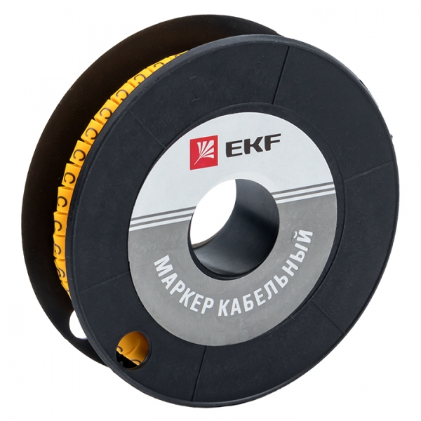 Маркер-кабельный 4,0кв.мм "C" (к-500ед) (ЕС-2) EKF
