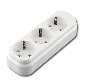 Колодка MAKEL MGP131/MGP331 3 розетки, с заземляющими контактами