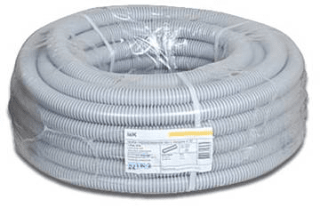 Труба ПВХ гофрированная с протяжкой. 40мм IEK (15м) (кратно 15)