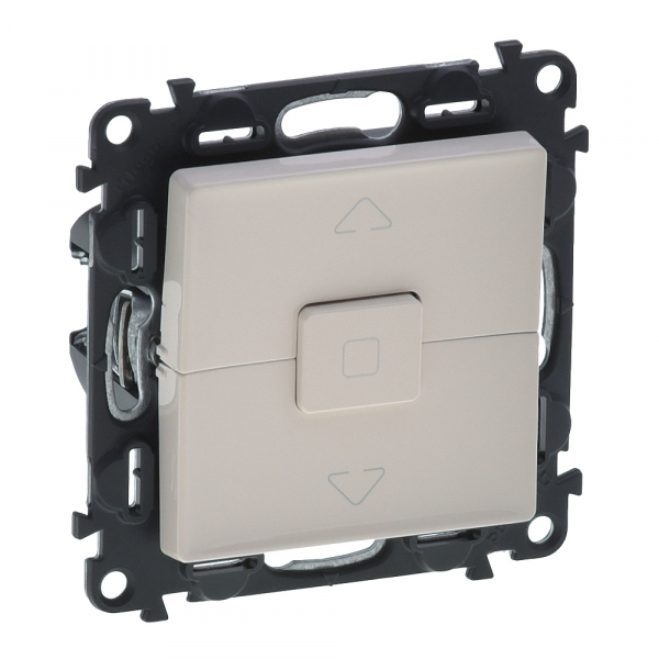 Legrand 752529 Valena LIFE.Выключатель управления для жалюзи и рольставней 6АХ 250В.С лицевой панелью.Безвинтовые зажимы.Слоновая кость