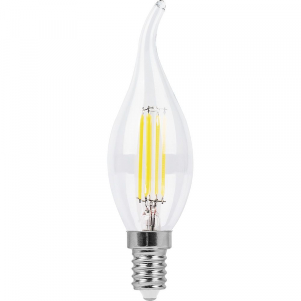 FERON LB-74 (9W) 230V E14 4000K филамент С35Т прозрачная