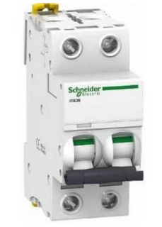 Автоматический выключатель Schneider Electric 2P 3А характеристика C 6кА Acti9 iC60N A9F74203 (аналог Multi9 24333)