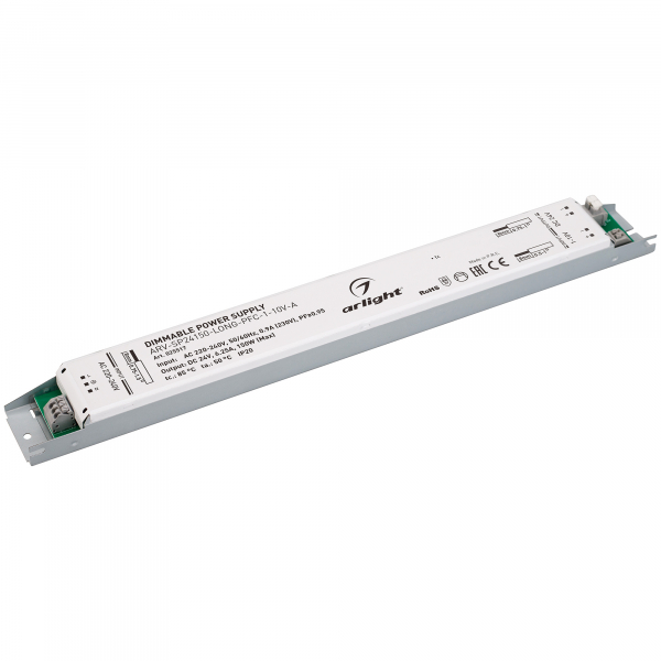 Arlight Блок питания ARV-SP24150-LONG-PFC-1-10V-A (24V, 6.25A, 150W) (ARL, IP20 Металл, 5 лет)