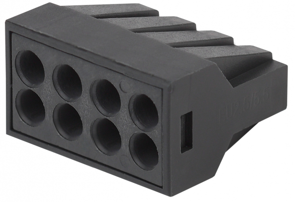 ЭРА NO-224-59 СМК Клемма с пастой серии 308, 8 отверстий, 0,5-2,5 мм2 (упак 4 Б0043977 (кратно 4)