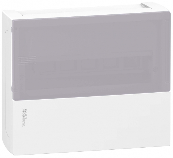 Бокс RESI9 MP (MINI PRAGMA)  Schneider Electric Plast_ENCL MIP12112T 1ряд/12модулей навесной дымчатая дверь /13369/