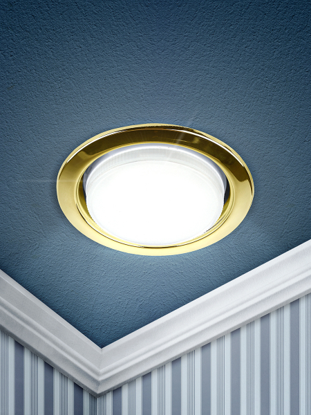 Светильник ЭРА KL35 GD eco  Gx53,220V,13W ,золото