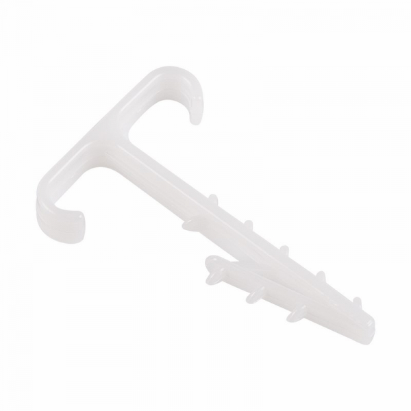 Дюбель-хомут Т-образный для двух плоских кабелей 2х12 КФ (100 шт.)   REXANT 07-4615