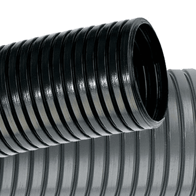 Труба гофррированная DKC PA602329F2 DN23мм, V2, D внутренний 22,6 мм, D наружный 28,5мм, полиамид 6, цвет черный (кратно 50)