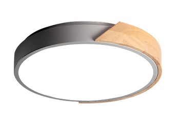 Светильник Jazzway PPB Sсandic-R 90w DIM 3000-6500K GR/W с деревянной планкой IP20 D485*60