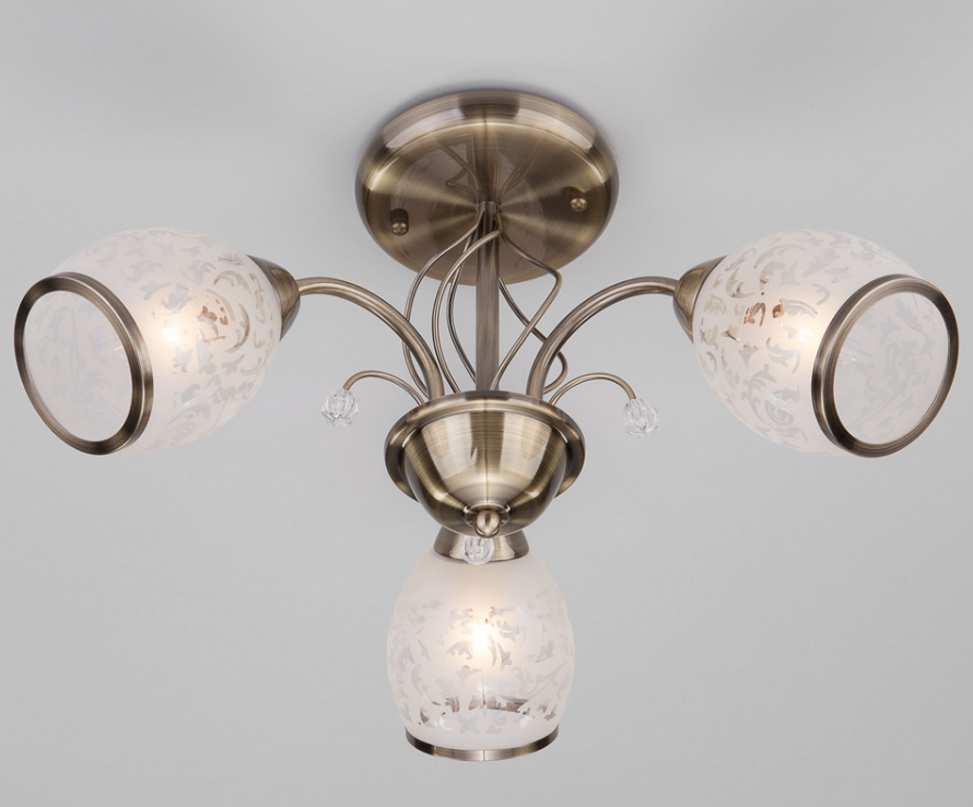 Люстра Eurosvet 30026/3 античная бронза