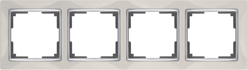 Werkel  Snabb Basic Слоновая Кость Рамка 4-местная WL03-Frame-04 a036633