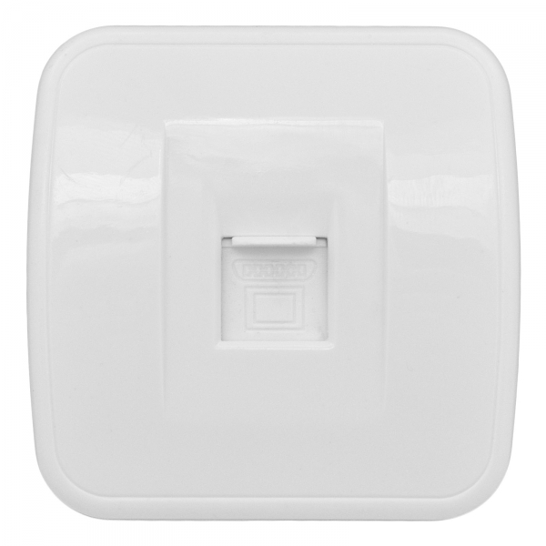 EKF  Минск  Белый Розетка RJ-45 1-местная открытая установка 1А, 120В, EGK01-035-10