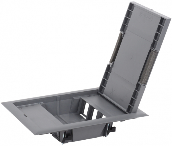 Лючок напол. 12 модулей серый ONFLOOR  () IEK KNL-57-12-7012