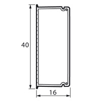 Кабель-канал белый  40x16  METRA  Legrand (кратно 2)