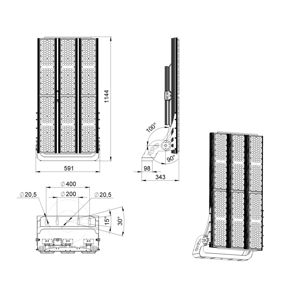 Плазма 1800 L V CRI95 5700К 85°