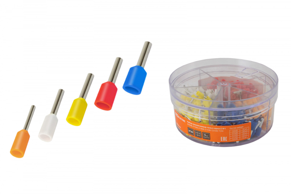 Набор изолированных наконечников серии Е №1 (Е0508, Е7508, Е1008, Е1508, Е2508) TDM