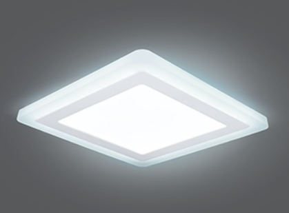 Светильник Gauss Backlight BL125 Квадрат. Акрил, 12+4W, LED 4000K, 190*190, 1/20