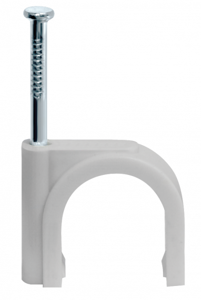 Скоба крепежная для кабеля Navigator  NCR-08-50 круглая, d8 (50шт в упаковке))(1шт=1 упаковке) 71 069