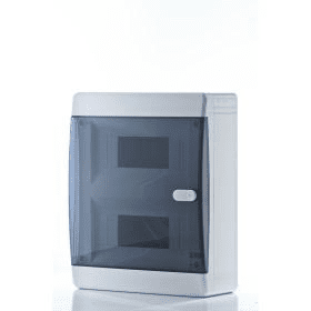 Бокс навесной ЩРН-П 18 IP40 прозрачная черная дверца OptiBox P-CNK-1-18-IP40 КЭАЗ ЩРНП