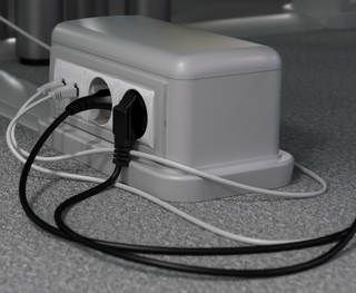 Напольная башенка BUS, 12 модулей, серая, DKC 09070