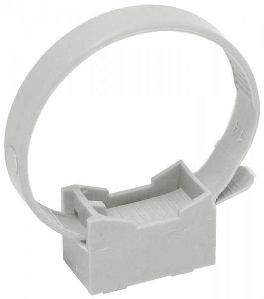 Держатель хомутный серый д.32-63 мм CFF2 со стяжкой  IEK