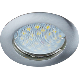 Ecola MR16 DL100 GU5.3 Светильник встр. литой Сатин-Хром 24x75 /FN1601EFF/