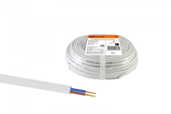 ШВВП 2х0,5 (30м), белый TDM РЭМЗ