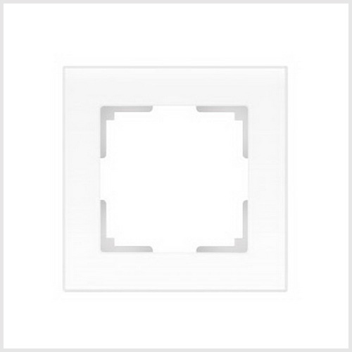 Werkel  Favorit Белый Матовый Рамка 1-местная стекло WL01-Frame-01 a036576