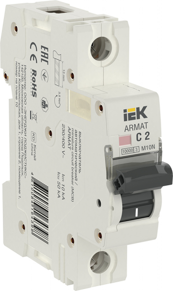 Автоматический выключатель IEK M10N 1P C 2,5А