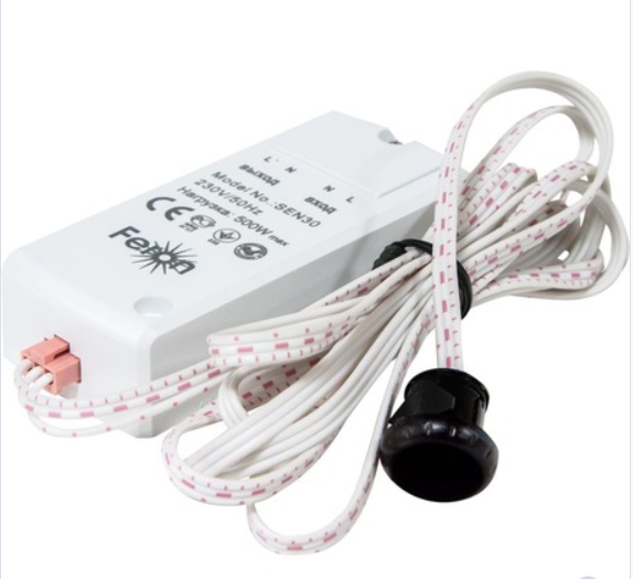 Датчик движения Feron SEN30 500W 230V IP20 5-8см 30град белый  с 1.5м кабелем