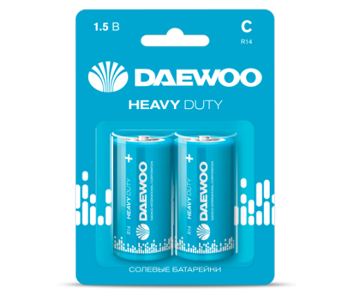 Элемент питания Daewoo R14 Heavy Duty 2021 BL-2 (кратно 2)
