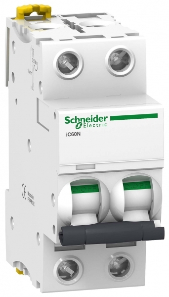 Выключатель автоматический  2П   4А  характеристика B  6кА  Schneider Electric iC60N A9F73204 (аналог Multi9 24074)