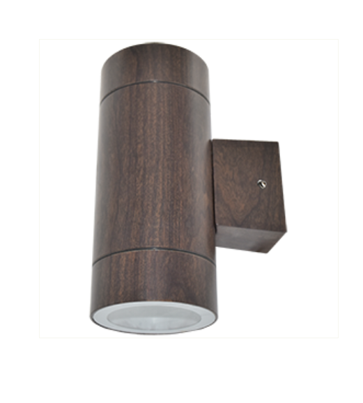 Светильник Ecola GX53 LED 8013A накладной IP65 прозрачный Цилиндр металл. 2*GX53 Темное дерево 205x140x90 /FW53B2ECH/
