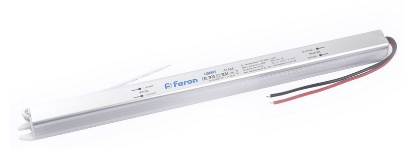 Feron Драйвер 12V 36Вт IP20   260*18*17 (ультратонкий)