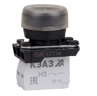 Кнопка КМЕ4211м черный 1но+1нз цилиндр IP65 КЭАЗ