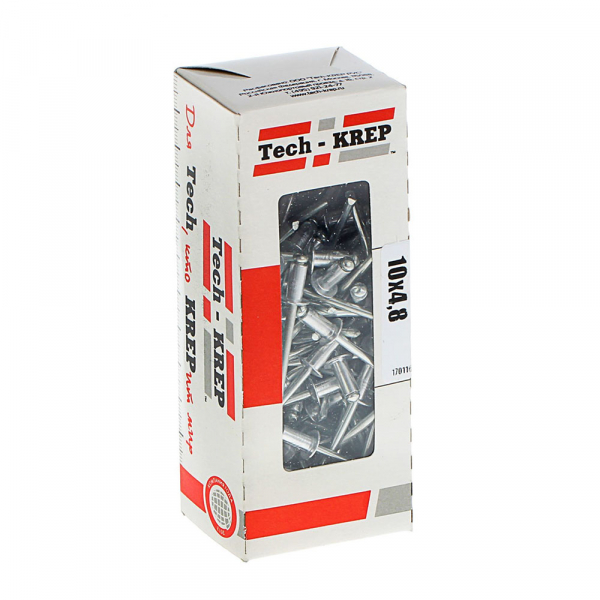 Заклепка 4,8х10 (100 шт) - коробка с ок. Tech-Krep
