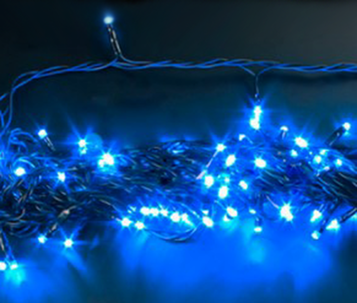 Гирлянда RB-LD100-B-E,100 син LED ул, 10 м, до 10-ти модулей
