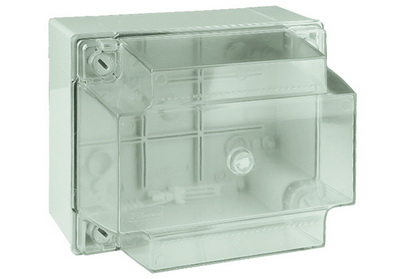 Коробка ответвительная с гладкими стенками, прозрачная, IP56, 190х145х135мм