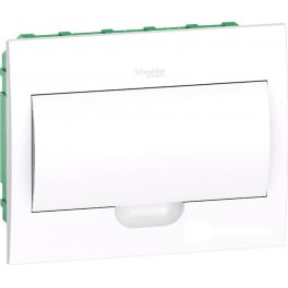 Бокс Easy9 Box ЩРВ-П-12 встраиваемый с белой дверью 1ряд/12мод, IP40, IK07, 63А, 2 клеммы EZ9E112P2FRU