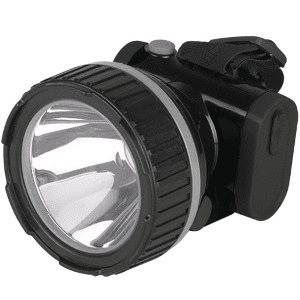Фонарь светодиодный Jazzway AccuH7-L3W-bk 2 режима, аккум 3,7V1,5Ah, ЗУ 220V, черный