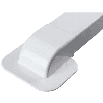 Ввод  цвет белый 120х60 мм  в стену  под углом 90 град. для короба DKC AIR12068